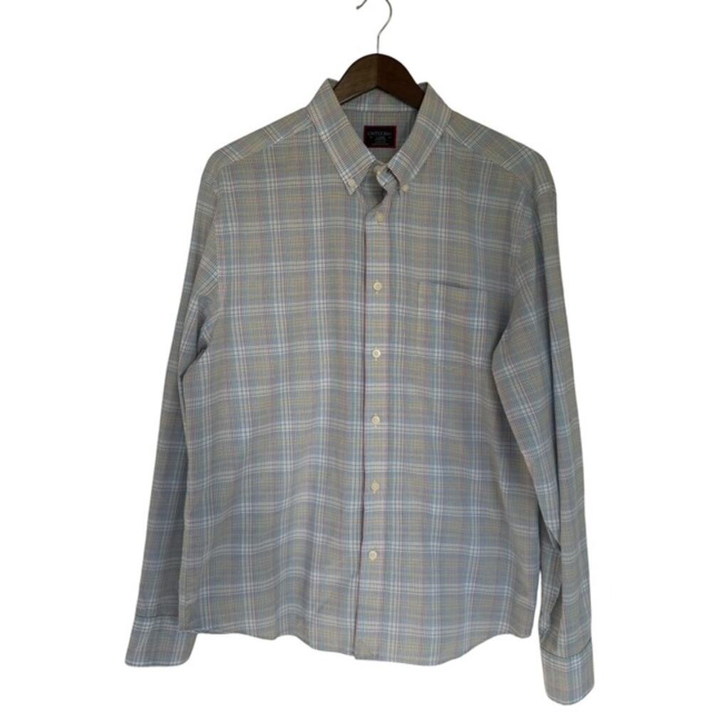 Untuckit Multi-colored and White Plaid Button Down - large
